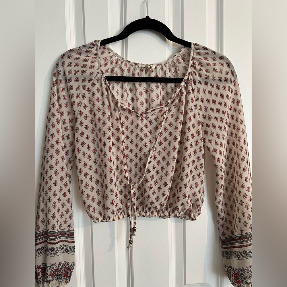 LA Hearts sheer blouse